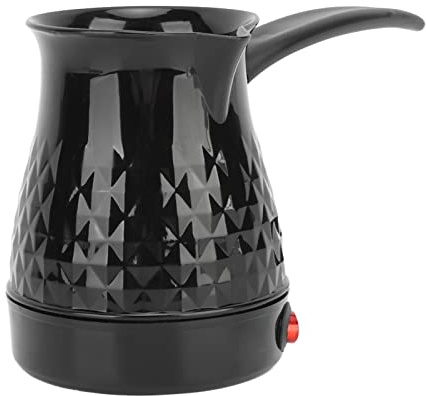 Asixxsix Turkish Electric Coffee Pot, Portable ABS Stainless Steel Coffee Maker Machine with Dual System, Even Heating Coffee Pot with Removable Handle for Tea Coffee