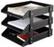 Schreibtisch-Organizer aus Leder,Briefablage A4,stapelbarer Büro-Aktenordner,Dokumentenfach für Akten,Ordner,Briefpapier,Zeitschriften,Post,Zuhause,Schreibtischorganisation,Halter,Schwarz