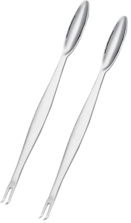 ABOOFAN 2piezas Utensilios De Cocina para Mariscos Acero Inoxidable Tenedores para Patas De Cangrejo Multifuncionales para Uso Doméstico y Alimentación De Mariscos