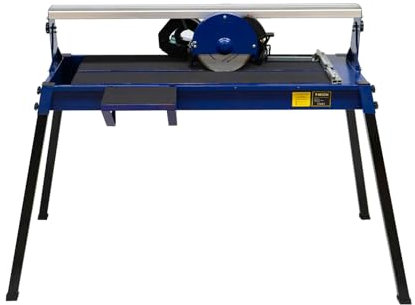 Wet Tile Cutter with 720mm Bench Stand Table Laser Cutting Guide Diamond Blade Heavy Duty 800W Motor Includes Free Extra Blade 0-45° Angle Cut Range Foldable Legs Portable DIY and Professional Use