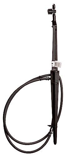 Rain Bird MSSTKTH1S Tropfbewässerungs-Mikrospray auf höhenverstellbarer Erhöhung mit 6,35 mm Schlauch und Widerhakenkupplung, 180° Halbkreismuster, 0-3,8 m Sprühabstand, Schwarz