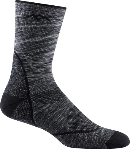 Darn Tough, Light Hiker (#1972), Merino Wool, Micro Crew, Lightweight, Men’s Cushioned Hiking Socks | 64% Merino Wool, True Seamless Toe, cushion underfoot, keeps feet dry, all-weather, pairs with hiking boots, Vermont USA