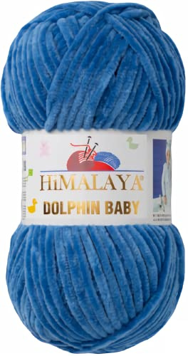 Strickfein Himalaya Dolphin Baby Wolle Garn Baumwolle Strickwolle zum Stricken häkeln (80341 Petrol)