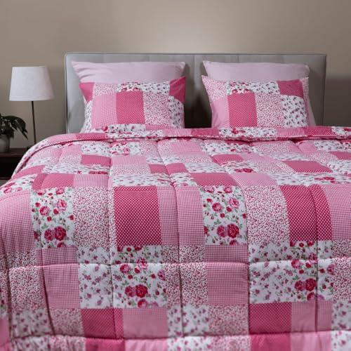 Zelesta Wonderbed Baumwolle – 4-Jahreszeiten Bettdecke & Bezug in einem | Waschbar & Trocknergeeignet | Antiallergisch, Atmungsaktiv & Temperaturregulierend | Mikrofaser & Syndonfill® (140x200 cm)