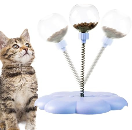 Chaies Puzzle alimentare per gatti, stimolante per alimenti interattivi | Palla da gioco di esercizio per gattini, per alimentazione interna ed esterna, anti noia e attività fisica