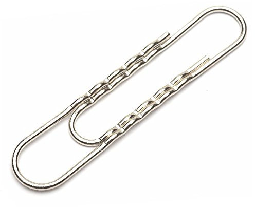 Büroklammern 70 mm (Nr. 7) VPE: 10 Stück Büro- Aktenklammern Metall,