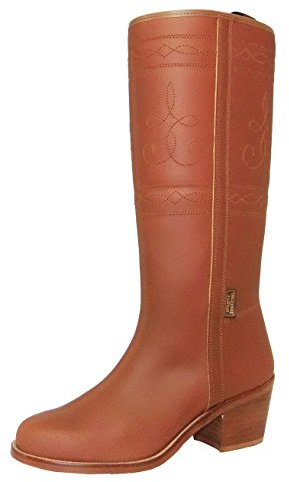 botosvalverde.es 220 Bota rociera campera Color Natural tacón Alto de Valverde del Camino (37)
