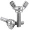 5Pz M5 DIN316 Bulloni in Acciaio a Vite a Farfalla Set di Assortimento in Acciaio Inox 304, Filettatura Completa, Finitura Semplice(M5*20mm)
