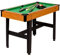 GAMES PLANET 4 ft Billardtisch COMPACT + Zubehör, 3 Farbvarianten, 122x61x76 cm (LxBxH), Schadstoffgeprüft, schwarzes Holzdekor, Grünes Tuch