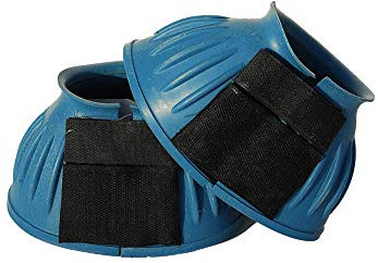 Rhinegold Velcro Over-Reach Boots - Large - Turquoise