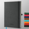IN-LUXPRO Kalender 2025 2026 Wochenplaner,18-Monate Buchkalender (Jul.2025-Dez.2026) Monatskalender mit Ausgaben & Notizseiten A4(29 x 21.7 cm),mit Vegan-Leder & Notizseiten,Schwarz.
