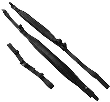 Verstellbarer Akkordeongurt, Weiche Flanell-Schultergurte, Bassgurte aus PU-Leder, für 16–120 Bässe, 2er-Set, Weiche, Starke Schnallen, Universell
