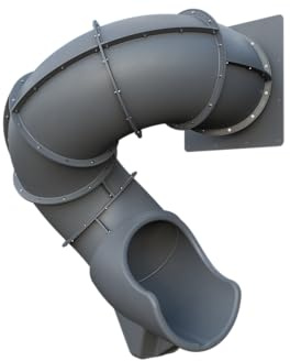 5-Foot Turbo Twister Slide for Playsets – Twisting Adventure, Smooth & Safe Ride | TUSK Strong℠ (Gray)