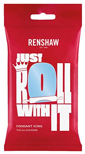 Renshaw Pâte à sucre prête à rouler - 250 g - Bleu layette