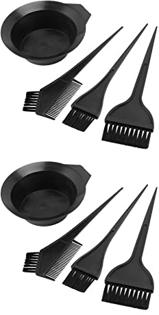 Rdjumpdjo 8X Hair Color Dye Bowl Comb Brushes Tool Kit Set Coloring