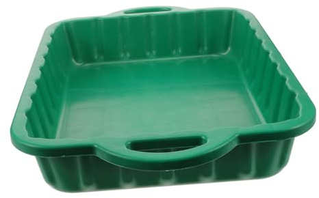 Amosfun Vaschetta Raccolta Olio in Plastica Verde, Leggera e Impilabile