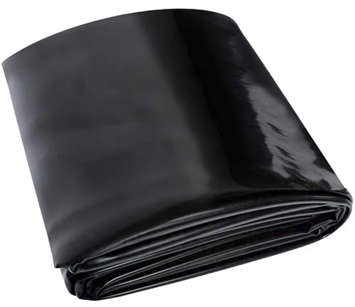 Revestimiento grande para estanque de peces de 3 x 4 m, membrana plegable impermeable para jardín, paisaje, piscina y fuentes, forro preformado para estanque, negro, 2 x 4 m, 3 x 5 m, 6 x 9 m, 8 x 10