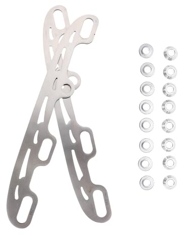 ifundom Cuchillas Intercambiables de Acero Inoxidable para Patines de Hockey sobre Hielo, Tamaño Grande 290 MM, Accesorio Duradero para Patinaje Artístico