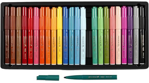 Bic 829005 KIDS Fasermaler Visacolor XL, 24er Kartonetui
