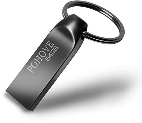 POHOVE Chiavetta USB 64 GB 3.0, Mini Pendrive 64gb USB 3.0 Portatile Pennetta USB 64 Giga Impermeabile Flash Drive 64 GB per PC, Laptop, Smart TV, Auto Ecc