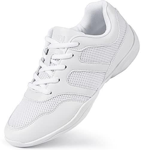 CADIDL Cheer Shoes Women White Cheerleading Shoes for Girls & Youth 7 (M) US