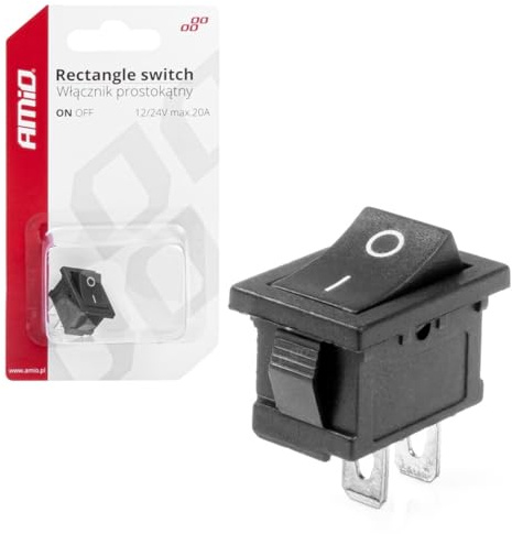 AMiO 03082 Schalter mit Doppelschalter schwarz