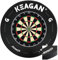 KEAGAN Dartboard Umrandungsring, Eva Dartboard Wandschutz, 2,5 cm Dicker Dartboard Umrandung, Spleiß Dartscheibe Schutzring für Dartboards in Standardgröße, Verhindert Wandschäden, Darts Zubehör