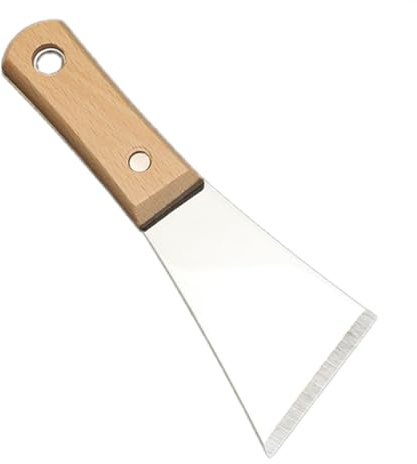 DEARMAMY Espátula de Acero Inoxidable para Masilla Raspador Pulido Práctico para Acabado Seco Herramienta Resistente para Eliminar Pegamento y Alisar Paredes Diseño Japonés Económico para