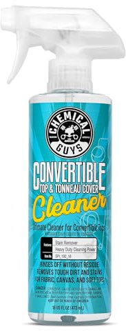 Chemical Guys Convertible Top Cleaner – 16 oz Fabric & Vinyl Soft Top Cleaner – Safe on Canvas, Vinyl, Synthetic Covers – Deep Cleans Dirt, Stains, Tree Sap & Road Grime – Preps for Protection