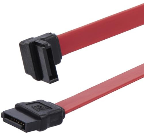 StarTech.com SATA 3 Kabel 15cm gewinkelt - S-ATA III Anschlusskabel bis 6Gb/s - Serial ATA - 90° links abgewinkelt - Rot