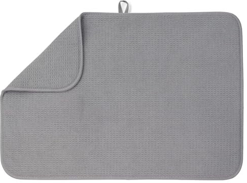 Bellemain XXL Dish Mat 24 x 17 (Largest MAT) Microfiber Dish Drying Mat, Super Absorbent by (Gray)