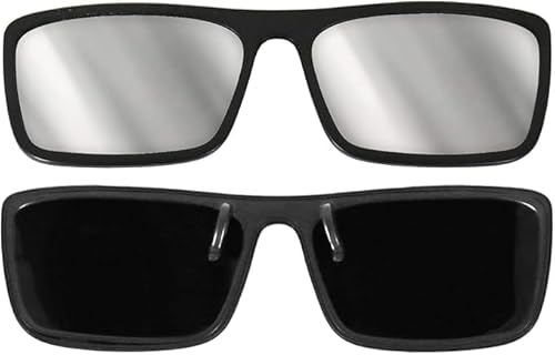 Rainbow Symphony Clip-on Solar Eclipse Glasses, CE & ISO Certified, Safe for Direct Sun Viewing, Made in USA, Bonus 2 Paper Eclipse Shades