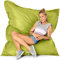 Green Bean© Outdoor Sitzsack 120x160cm 270 Liter Kinder & Erwachsene Bean Bag EPS Perlen Füllung Riesensitzsack Groß Liegekissen Waschbar Wetterfest Lounge Chair Sitzkissen Bodenkissen Grün