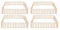 JTLB 4 piezas de valla de jardín de hadas en miniatura, listones de madera, valla ornamental, accesorios de jardín, casa de muñecas, maceta suculenta (color madera natural)
