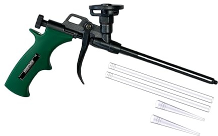 Sprayman Foam Dispensing Gun - (1 Pack) Precision Spray for Insulation & Sealing, Teflon Coated Expanding Foam Gun for Contractors & DIY Projects, Dual Extension Tips Included