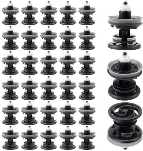 LPZMPZ 30 Pezzi Clip di Fissaggio 7L6868243 Auto del Paraurti montaggio Rivetti in Plastica per Auto Pannello Porta portiera Compatibile con VW T4 T5 Golf 5 6 7 Passat Polo Skoda Audi A4 A5 A6
