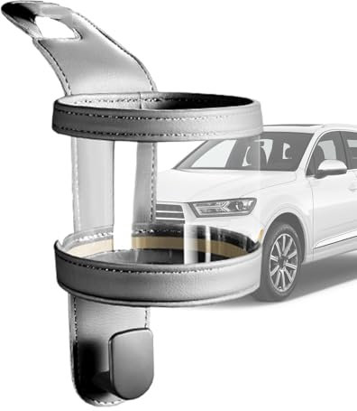 Duroecsain Portabicchiere per sedile posteriore 'automobile, portabicchieri per sedile posteriore 'automobile, portabicchieri con gancio | portabicchieri per sedile auto, fissaggio,