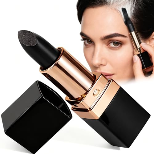 Black Root Touch-Up Stick, Disposable Hair Dye Pen for Gray Hair – Temporary, Quick-Apply Solution for Instant Root Colour Cover Up & Hair Root Touch-Up On-the-Go