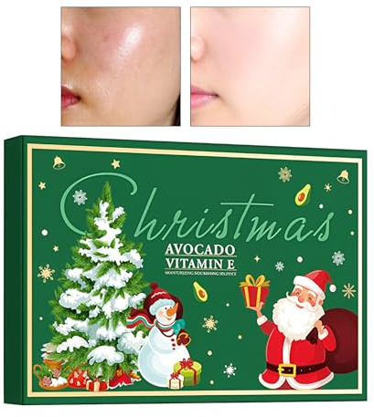 Kit per la cura della pelle da donna, detergente naturale alla frutta, estratti di frutta, kit natalizio delicato per la cura del viso, per pelli secche, sensibili, tonalità opache, fidanzate, ragazze