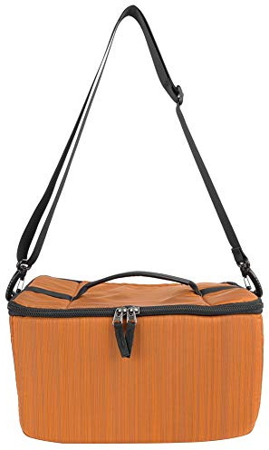 Borsa per obiettivo fotocamera DSLR, borsa a tracolla portatile per fotocamera, nylon premium con tracolla regolabile e custodia divisoria, custodia protettiva antiusura per (Sezione orizzontale