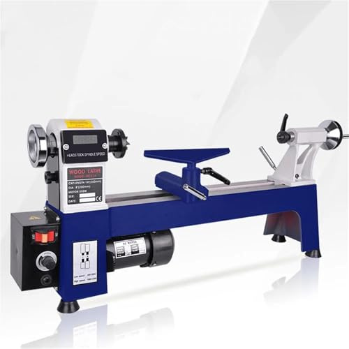 Mini torno for carpintería, pequeña máquina de torneado madera for el hogar, multifunción, for hacer bolígrafos, bricolaje, 8 pulgadas Instrumento de medición