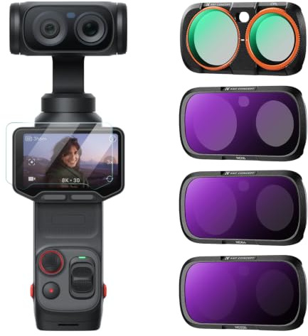 K&F CONCEPT Filtros CPL+ND16+ND64+ND256 Compatible Insta360 Luna Ultra