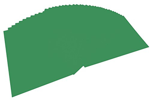folia 6453 – lerpapper mossgrön, DIN A4, 130 g/kvm, 100 ark – för pyssel och kreativ utformning av kort, fönsterbilder och för scrapbooking