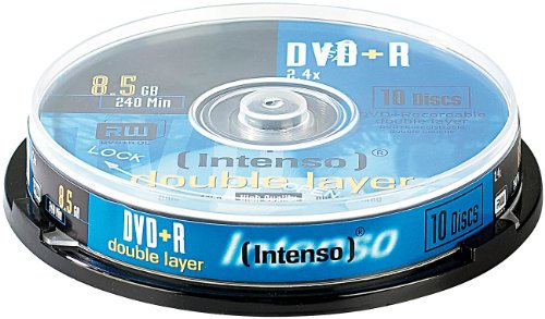 Intenso 45725 DVD+R, 8,5 GB, Double Layer, 10 Stück