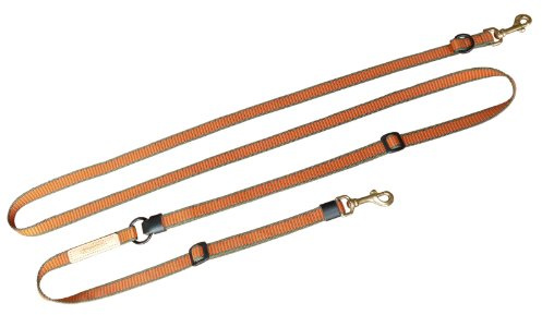 Niggeloh Hundeumhängeleine Deluxe, orange/grün, 20mm, 111100012
