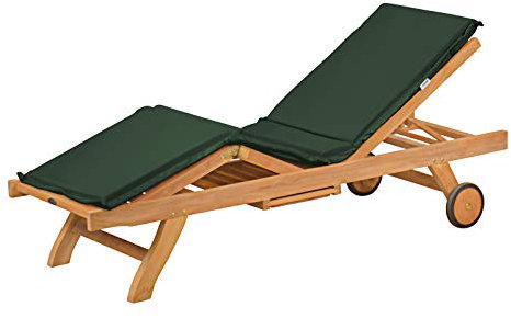 Liegenauflage Auflage für Gartenliege grün dunkelgrün Premium Made in Germany