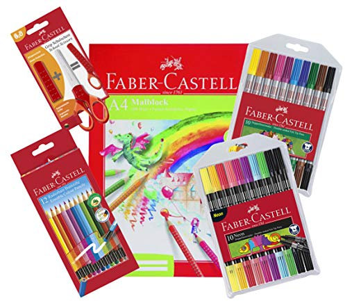 Faber-Castell 151110 - Doppelfasermaler (Sortiert, 1 Set (5-Tlg.))