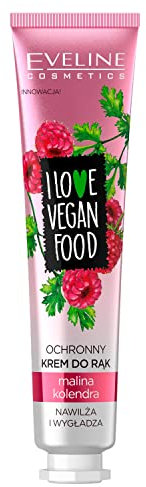 Eveline Cosmetics I Love Vegan Food Creme pour Mains Protectrice Framboise & Corlender 50 ml