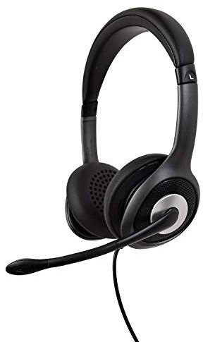 V7 HU530C Mono Casque sans Fil Bluetooth avec Arceau Amovible et Microphone pour PC, Mac, iPhone, Android, Bluetooth 5.0, Microsoft Teams, Zoom, Google Voice, Skype