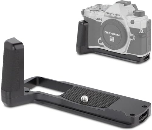Haoge HG-OM5 Kamera-Halterung, Handgriff für OM System OM-5, integrierte Arca Swiss Standard-Schnellwechselplatte